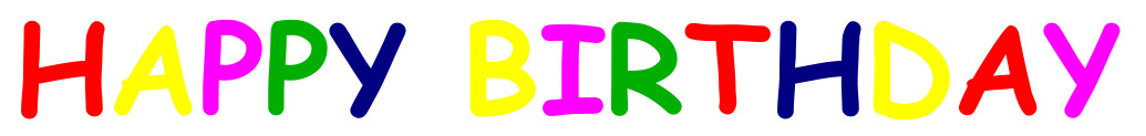 gratis Happy Birthday Girlanden